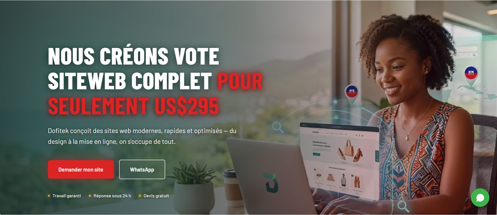 Nous créons votre site web complet pour seulement US$295 — Demander mon site